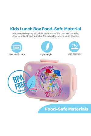 MOON Kids Lunch Box | PP + Stainless Steel Insulated Tiffin Box | Leak-Proof, BPA-Free, Durable School Lunch Box for Boys & Girls | Easy Open Clips | Food Safe Eco-Friendly Kids Meal Box