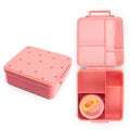 Cocobee Cherry Tritan Bento Lunch Box With Food Jar, 4 Compartments, Bpa Free, Leakproof, Microwave Safe, 1.87L – Pink