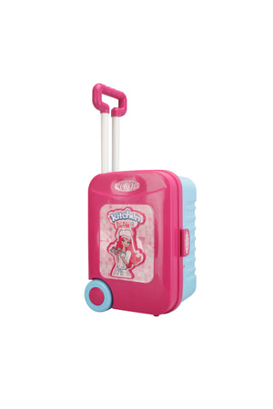 Urban Tots Big Trolly Kitchen Set – Realistic Kitchen Role-Play With Fun Accessories-Pink