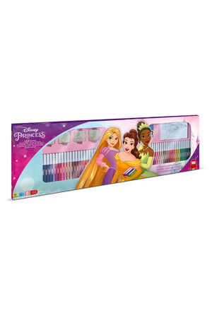 Disney Princess Sticker & Stamp Creative Set for Kids – Sticker Machine, 7 Stampers, Ink Pad, 12 Markers, Album & Scissors – Arts and Crafts Kit with Snow White
