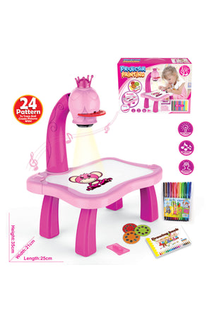 Kikibebe Projection Painting Machine With Music – Pink