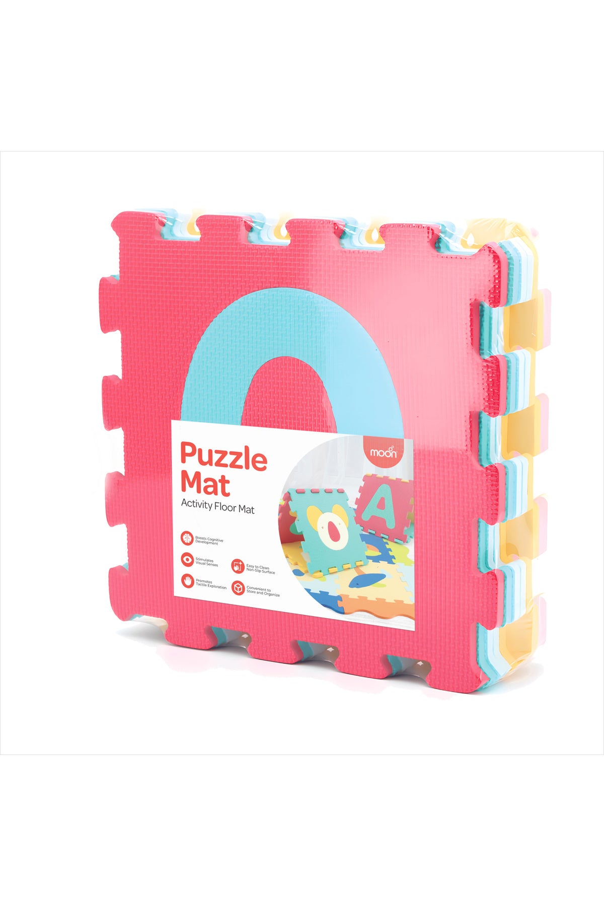 MOON Kids Puzzle Activity Floor Mat - 10PCS,NUMBER PUZZLE