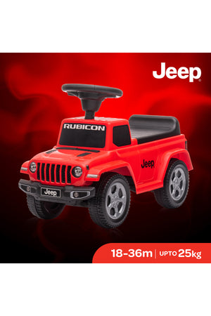 MOON Ride on Jeep Gladiator for Boys and Girls, 18-36 Months with Anti-Tipping Mechanism-Red