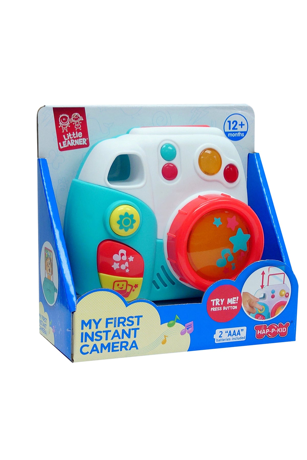 Little Learners My Fun Camera - Light & Sound, Swirling Lens, Flashing Light, 12M+