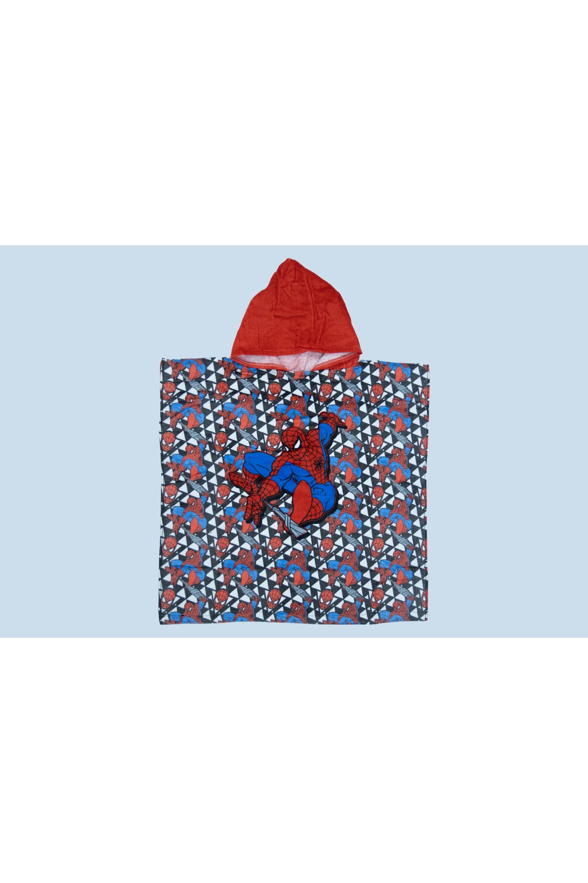 Spiderman Kids Poncho Towel – Soft & Absorbent Hooded Bath Towel For Boys – Multicolor
