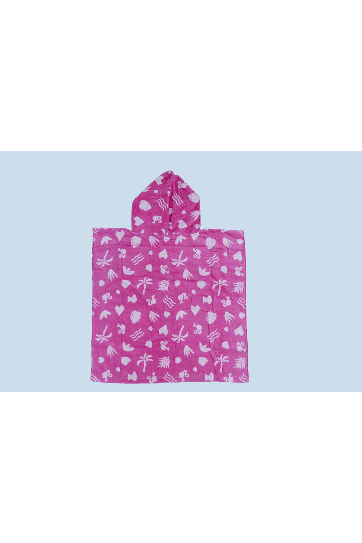 Barbie Poncho Towel For Girls – Soft & Absorbent Hooded Bath Towel – Kids Size – Pink