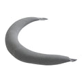 MOON Organic Cresent Maternity Pillow - Light Grey
