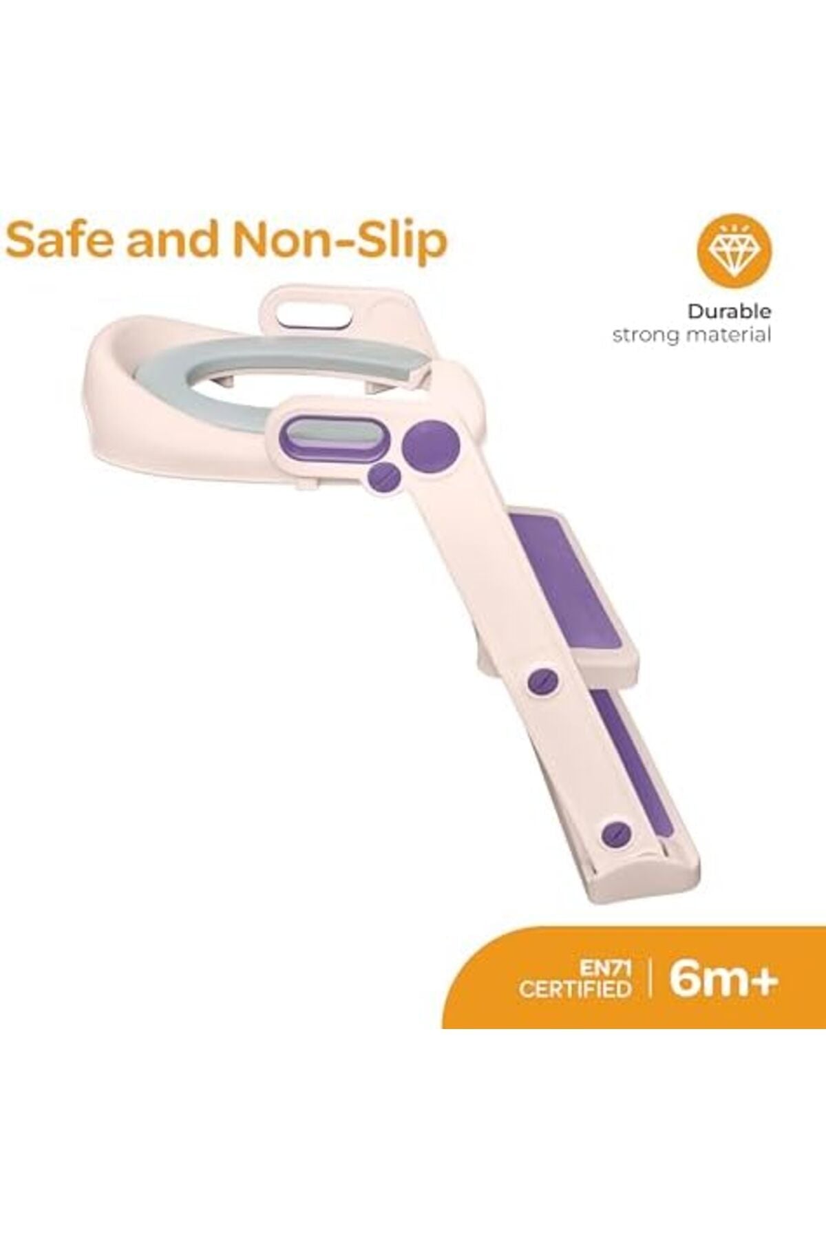 MOON Kids Step Stool Potty Trainer Seat -Pink and Purple