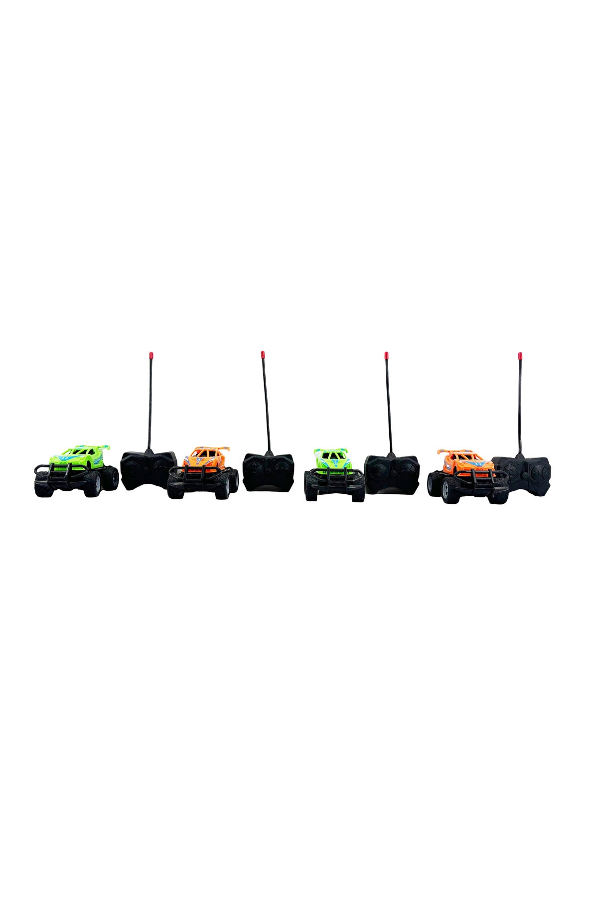 1:43 Scale 4 Channel Remote Control Car Off-Road RC Toy Vehicle with Handheld Controller, High Speed Mini Racing Car for Kids Indoor Outdoor Play, Durable Plastic RC Car Toy Gift for Boys and Girls