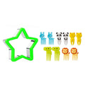 Star Babies - Fruit Picks - 10 Pcs With Sandwich Cutter - Green
