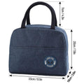 Star Babies Insulated Mini Lunch Bag with 5 Compartment Lunch Box and Fork-Spoon Set- Navy