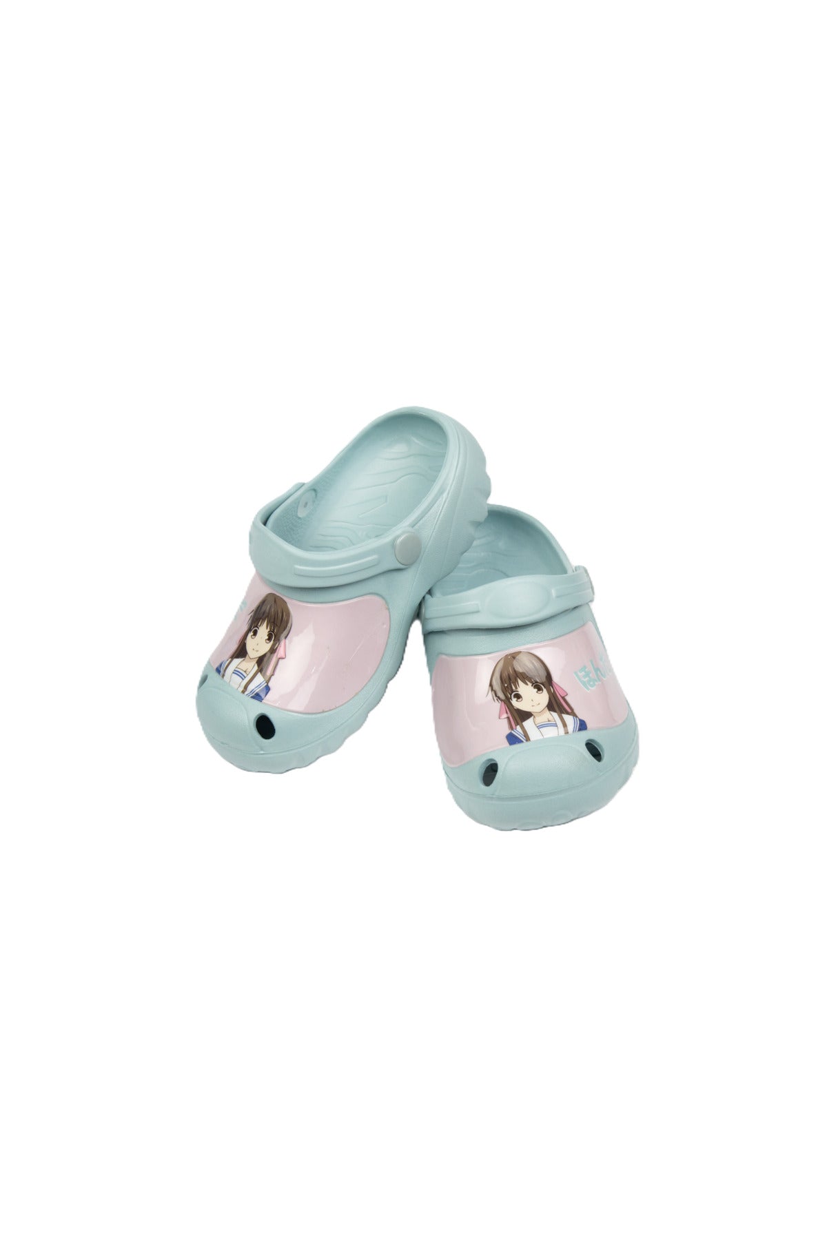 Fruits Basket Kids Clogs Lightweight & Comfortable Slip-On Footwear For Boys – Light Sky Blue