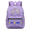 Star Babies Deer Print School Bag - Lavender