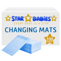 Star Babies Pink Disposable Changing Mats - Pack of 100