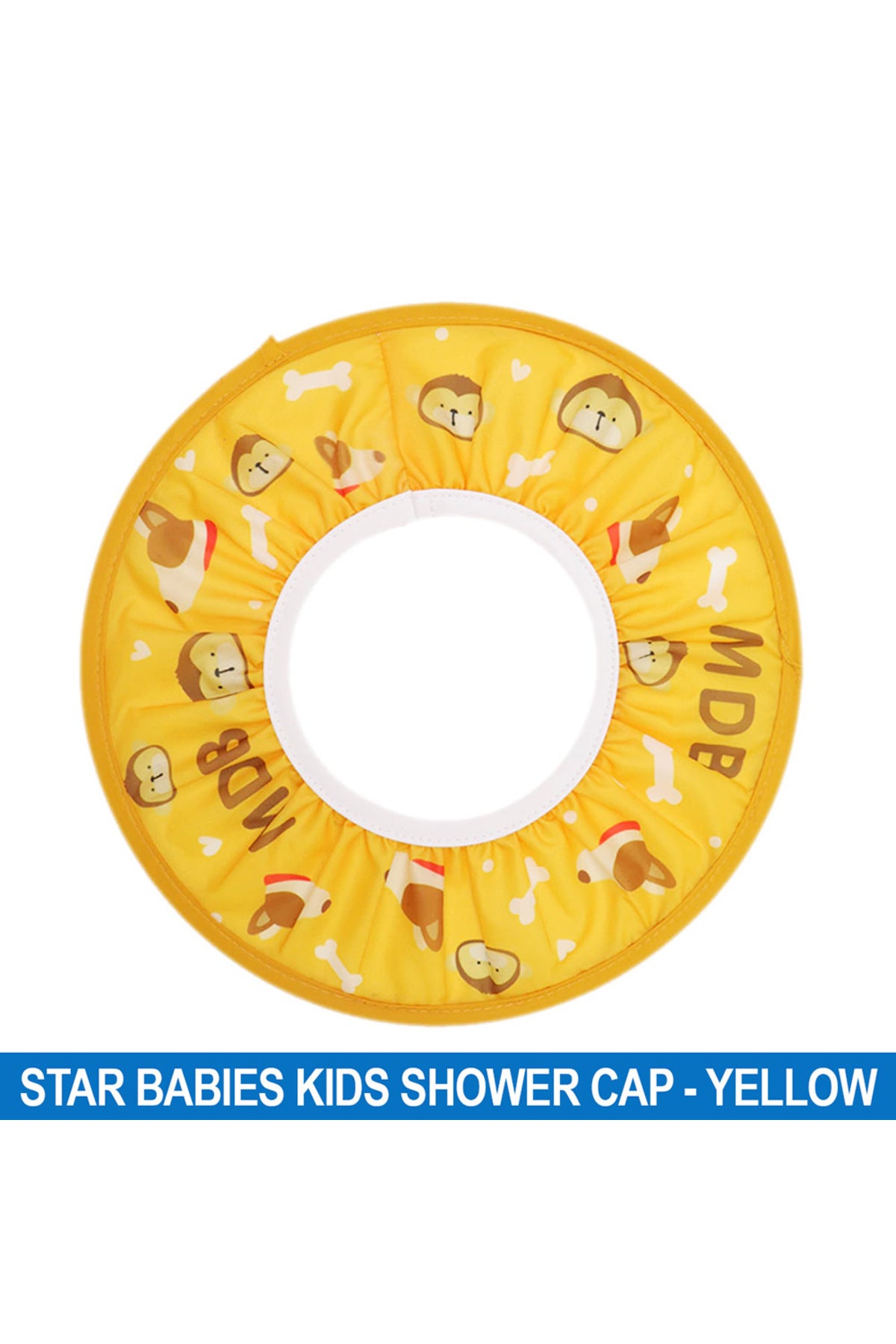 Star Babies AdjUStable Kids Shower Cap - Yellow