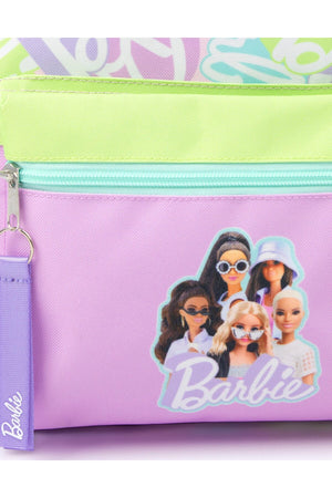 Barbie Girls Purple Printed 4 Piece Backpack Set / school bag set
