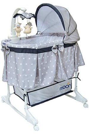 MOON Soffy - 4 in 1 convertible cradle -Dark Grey