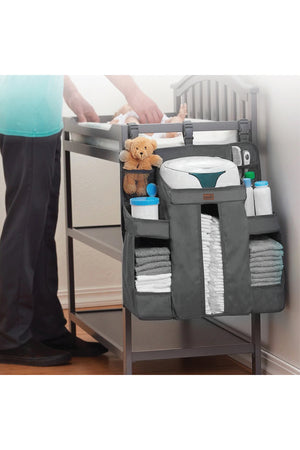 MOON Baby Crib Orgnizer- Light Grey