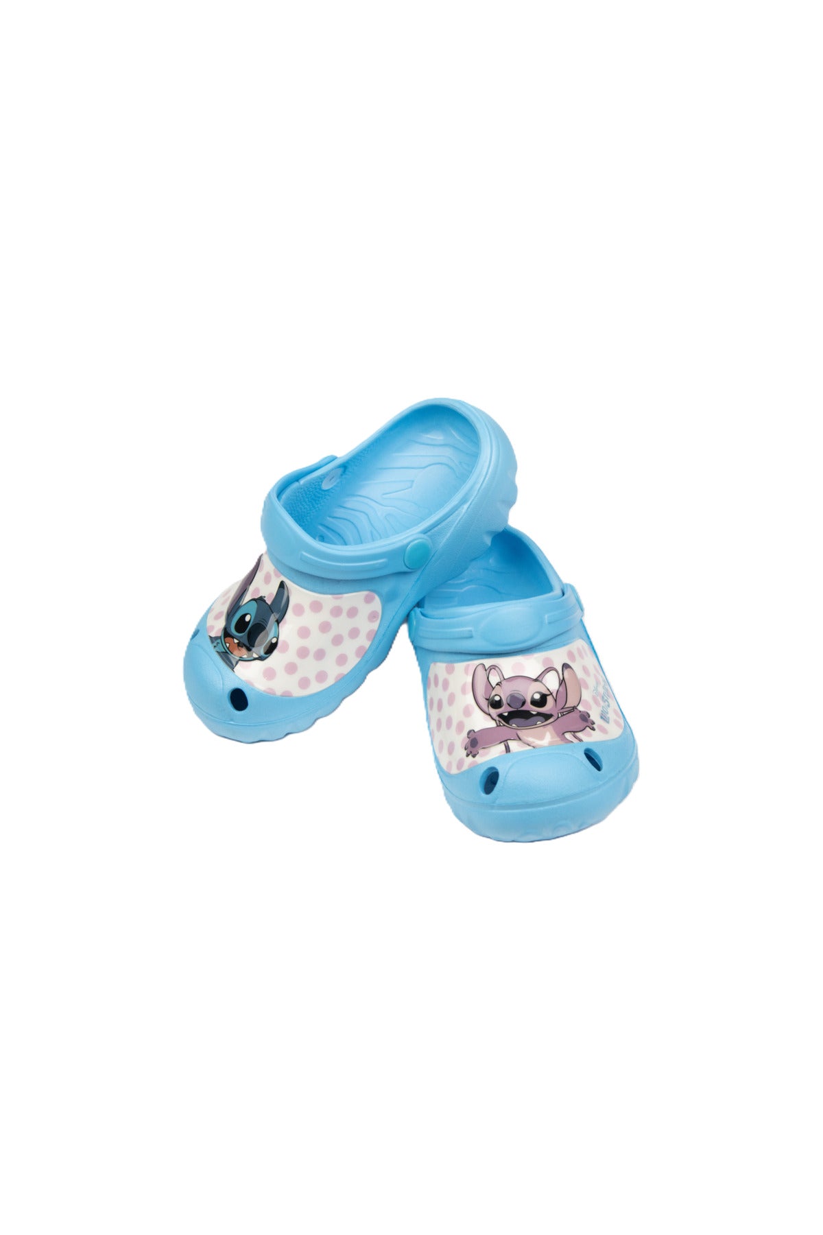 Lilo & Stitch Kids Clogs With Fun Character Design- Lightweight & Comfortable Slip-On Sandals – Blue