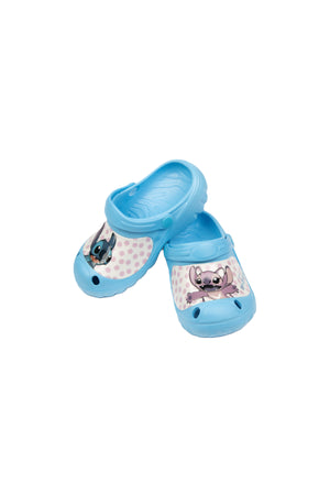 Lilo & Stitch Kids Clogs With Fun Character Design- Lightweight & Comfortable Slip-On Sandals – Blue