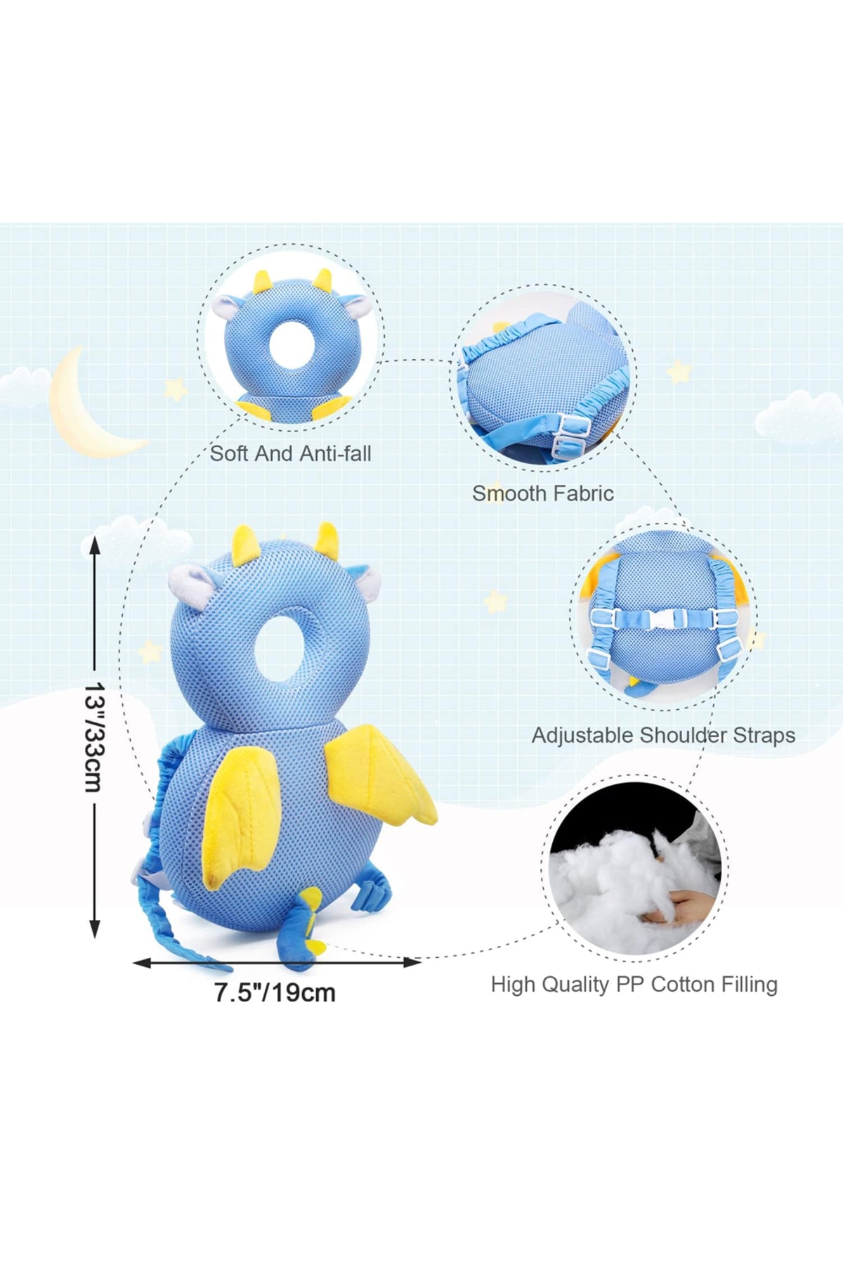 Star Babies - Bedside Crib & Head Support_Blue