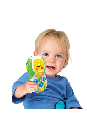 Little Learner MY FIRST MOBILE PHONE | Bilingual Toy for Toddlers | Number Recognition, Sounds, Music, and Light-Up Stars