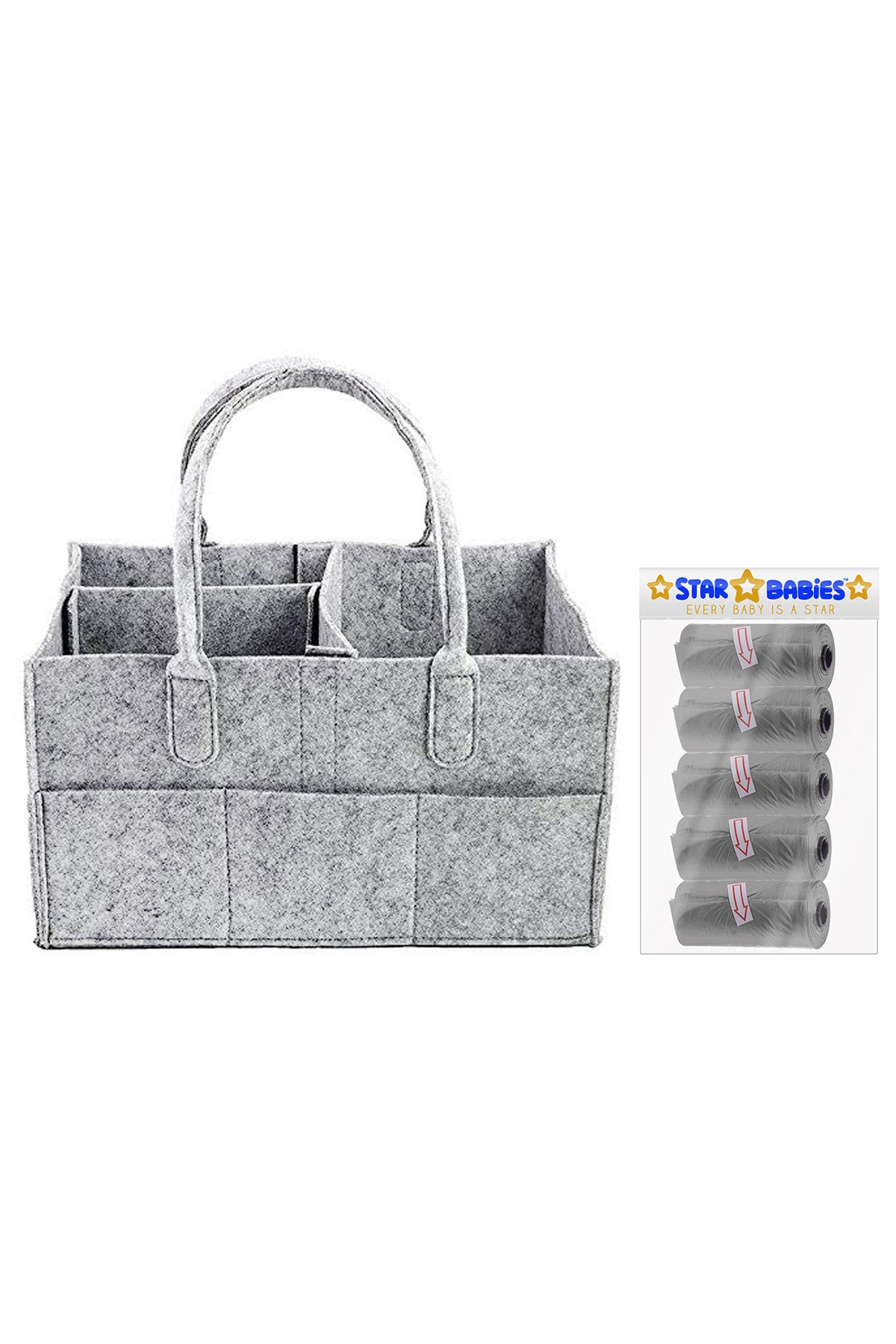 Star Babies - Scented Nappy Bag, Diaper Caddy Organizer - Assorted