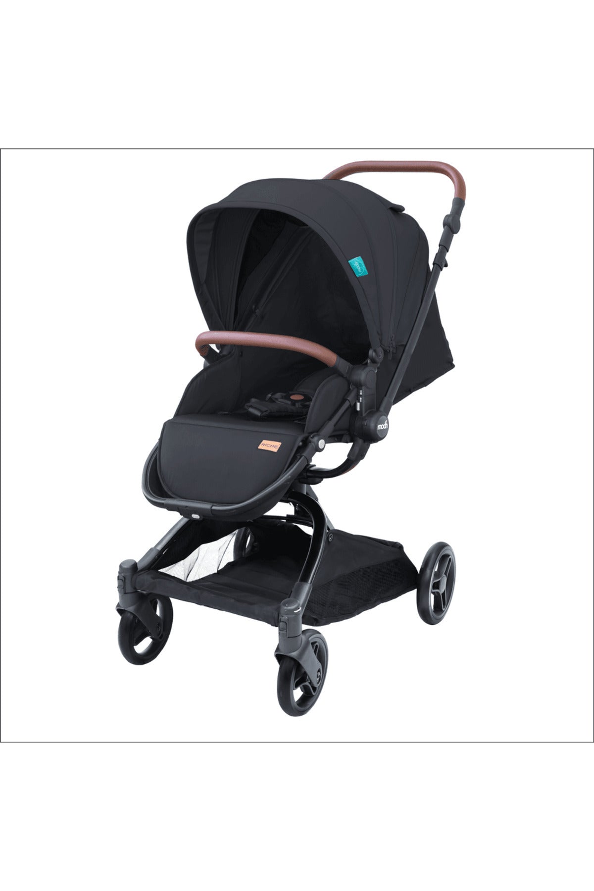 MOON Riche Advanced Baby Stroller ,360° Rotating Handle-Grey