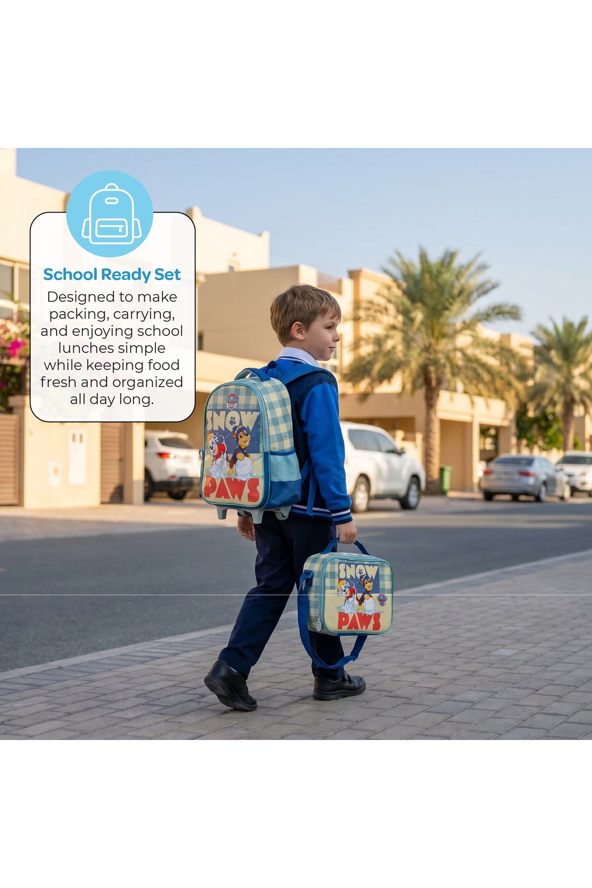 MOON Kids Lunch Box | PP + Stainless Steel Insulated Tiffin Box | Leak-Proof, BPA-Free, Durable School Lunch Box for Boys & Girls | Easy Open Clips | Food Safe Eco-Friendly Kids Meal Box