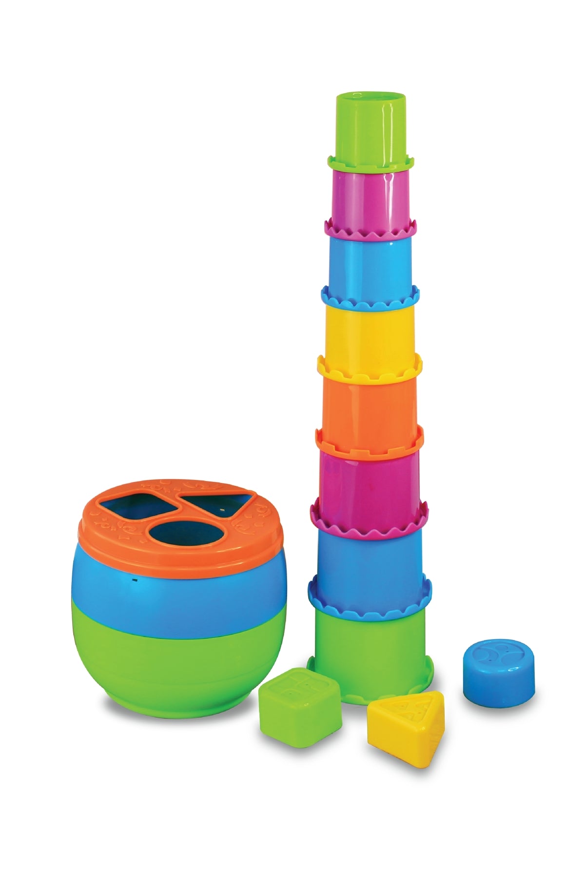 Little Learners Stack N Sort - Educational Sorting and Stacking Toy for Toddlers