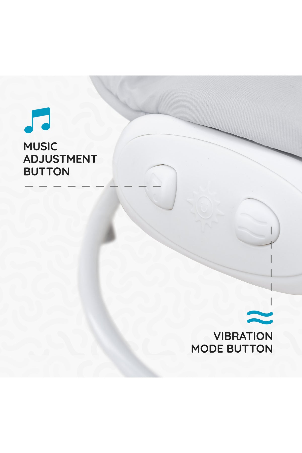 MOON Hopper Baby Bouncer - Grey Star