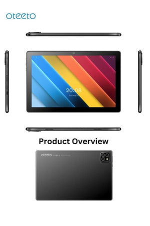 Oteeto TAB 10 Pro plus Tablet 5G + Wifi with case keyboard and mouse – 8GB / 512GB – Gray