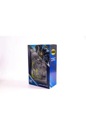 Batman 18" 5-In-1 School Trolley Set With Lunch Bag, Pencil Case, Water Bottle & Lunch Box – Dark Grey
