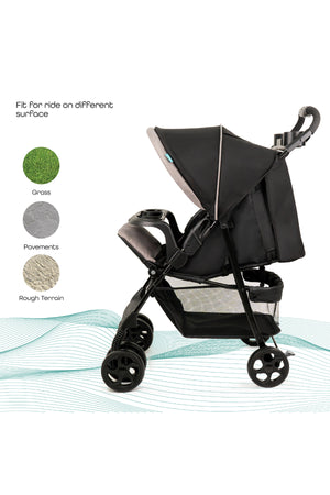 MOON Metro Urban Baby Stroller -Black