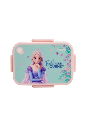 MOON Kids Lunch Box | PP + Stainless Steel Insulated Tiffin Box | Leak-Proof, BPA-Free, Durable School Lunch Box for Boys & Girls | Easy Open Clips | Food Safe Eco-Friendly Kids Meal Box