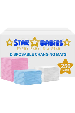 Star Babies Disposable Changing Mats - 250 Pc