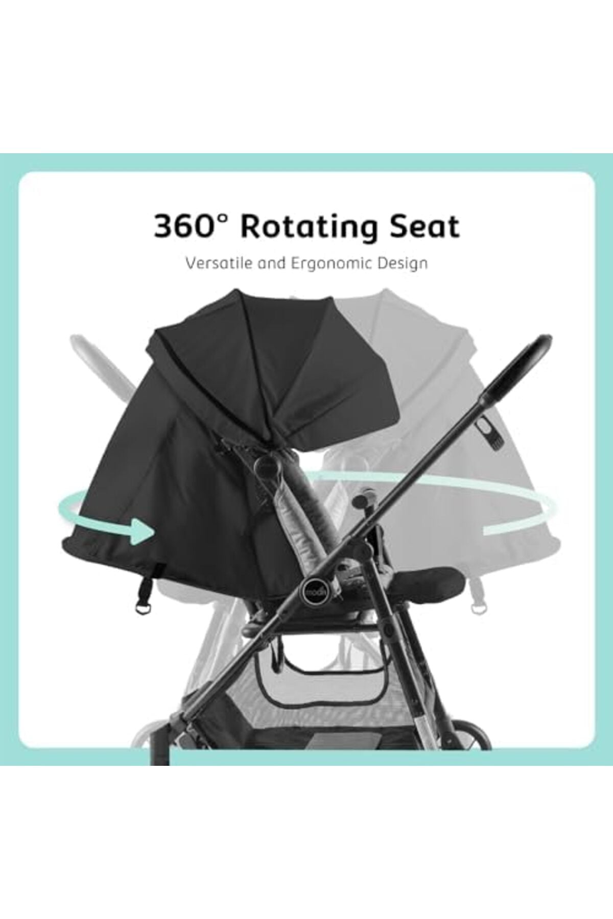MOON Revo 360 stroller,Black