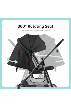 MOON Revo 360 stroller,Black