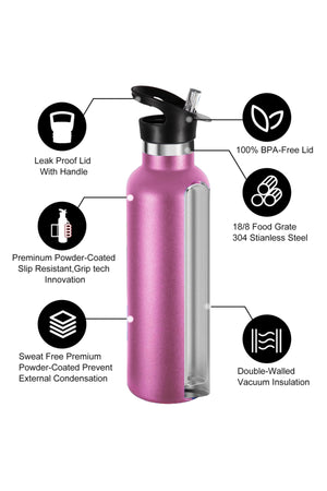 Star Babies Kids Backpack and Insulated Stainless Steel Water Bottle 2-Piece Set – Durable School Bag & Leak-Proof Bottle Bundle for Boys & Girls