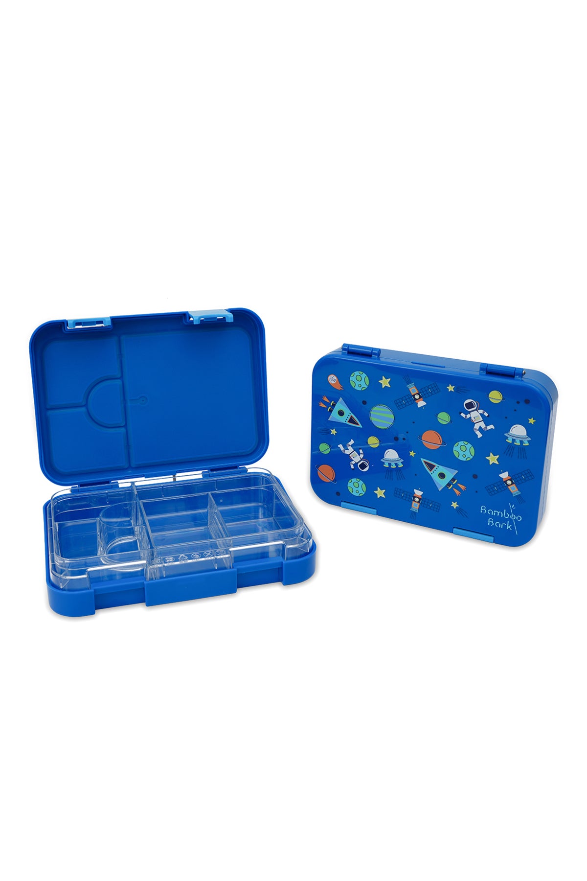 Bamboo Bark childrens kids tritan lunch box, bento, snack box with compartments for school nursery toddler lunchbox