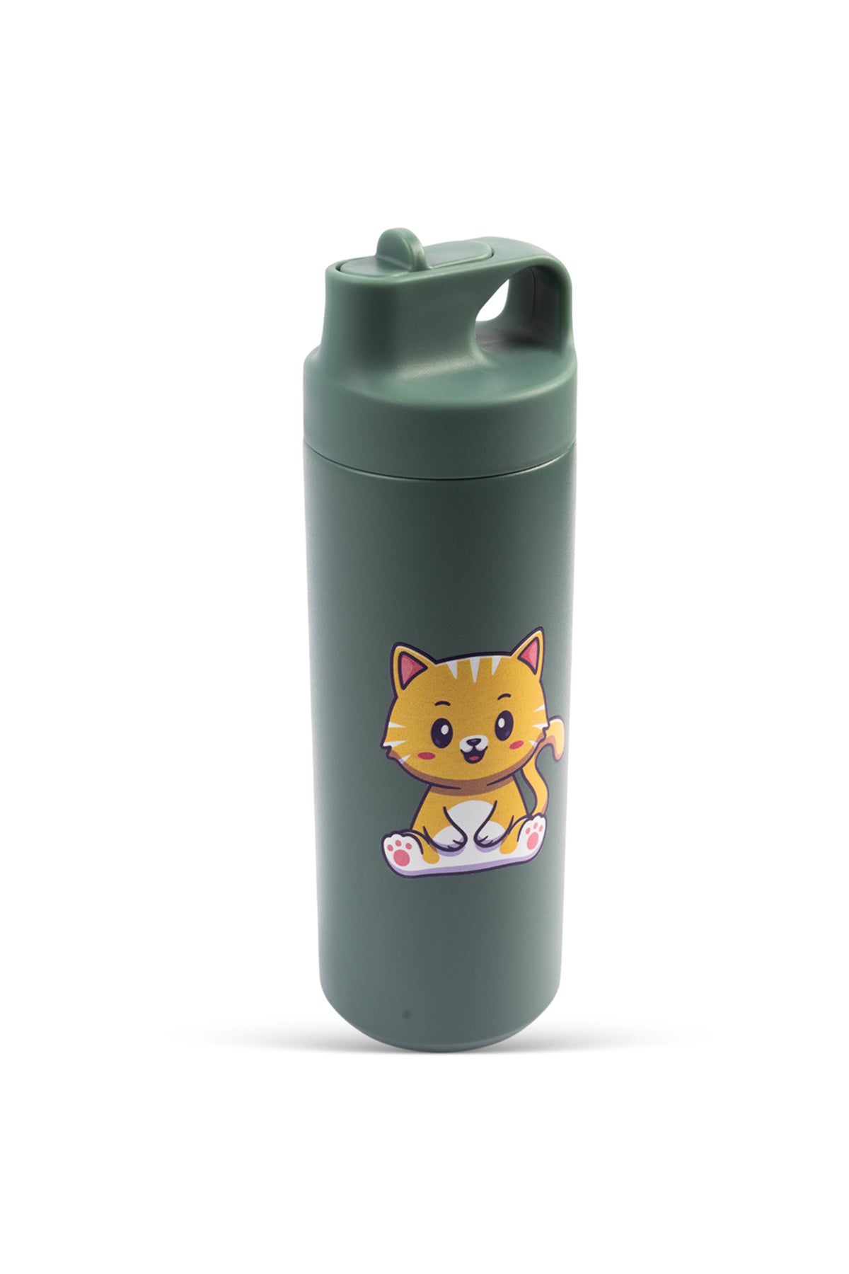 Cocobee Insulated Stainless Steel Vacuum Flask – Leakproof, Odour-Free, Food Grade, 550ml, 3 Years+ – Green + Aeroplane Style Dinosaur Printed Backpack