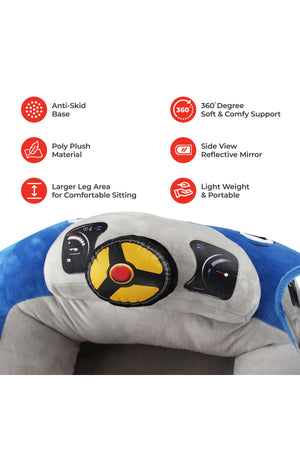 MOON Fluffi Portable Cushion Seat for Babies -Blue