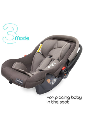 MOON Bibo Baby Carrier/Car Seat -  Brown