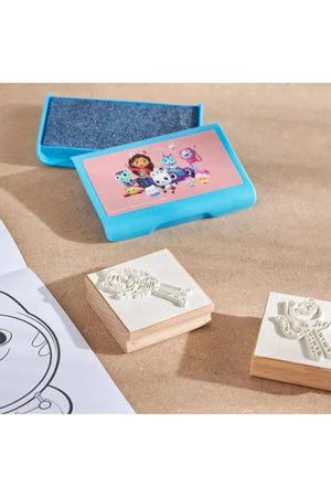 Disney Princess Ariel Mega Maxi Art & Stamp Set for Kids – 6 Wooden Rubber Stamps, Washable Ink Pad, 60 Washable Colour Markers, Crayons, Colouring Book, Notebook & Stickers