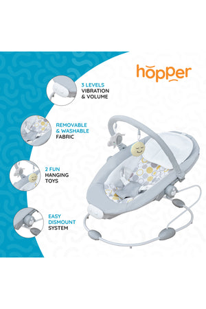 MOON Hopper Baby Bouncer - Grey