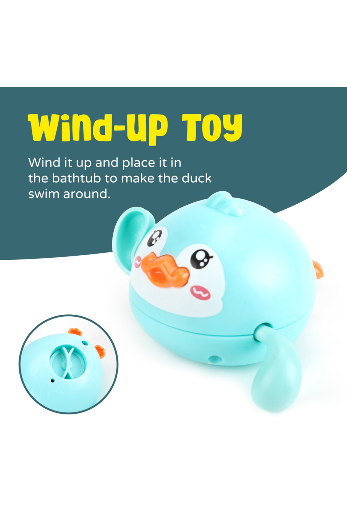 MOON Baby Bath Toys – Mini Floating Duck with Accessories