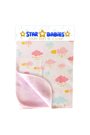 Star Babies - Reusable Changing Mats - Pink printed