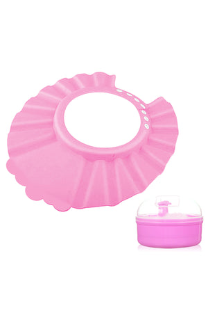 Star Babies - Kids Shower Cap w/ Powder Puff - 2pcs - Pink