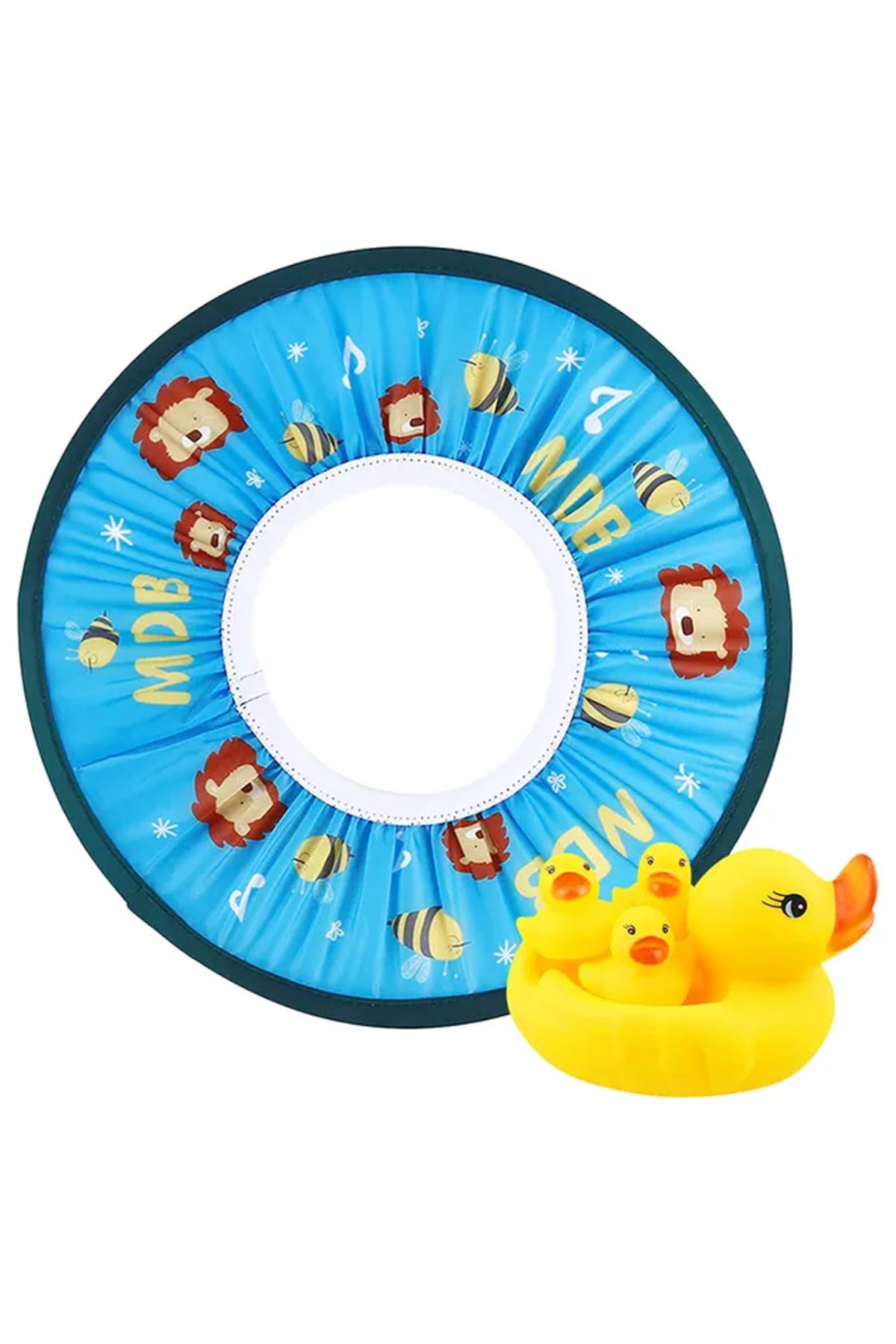 Star Babies - Shower Cap with Rubber Duck - Pack Of 2 - Blue/Yellow