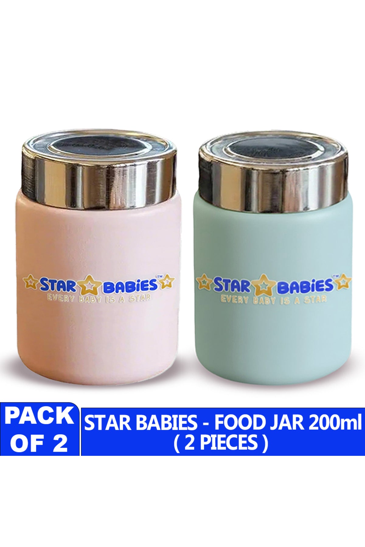 Star Babies -  Vaccum insulated mini flask set of 2 .
